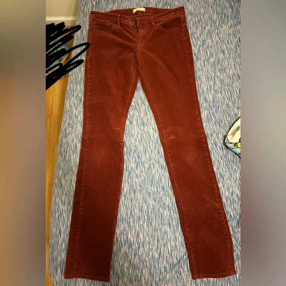 Rust Orange Skinny Jeans - Picture 1 of 2